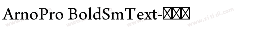 ArnoPro BoldSmText字体转换